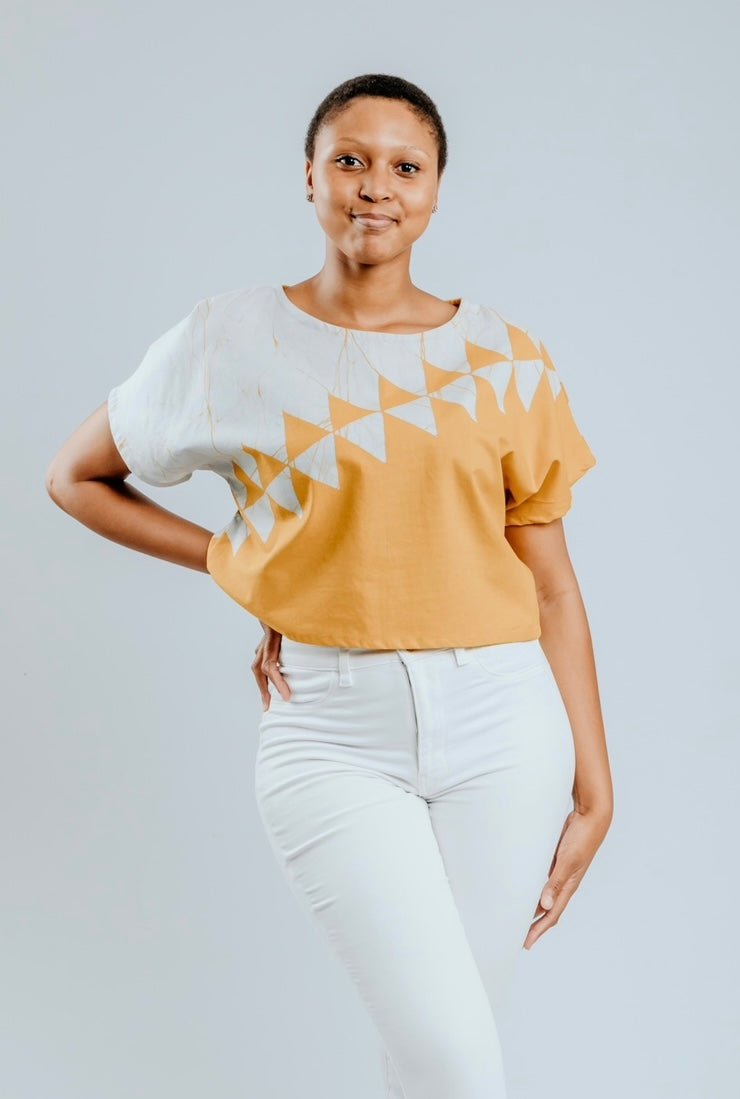 Boxy Tops | Mustard & Silver