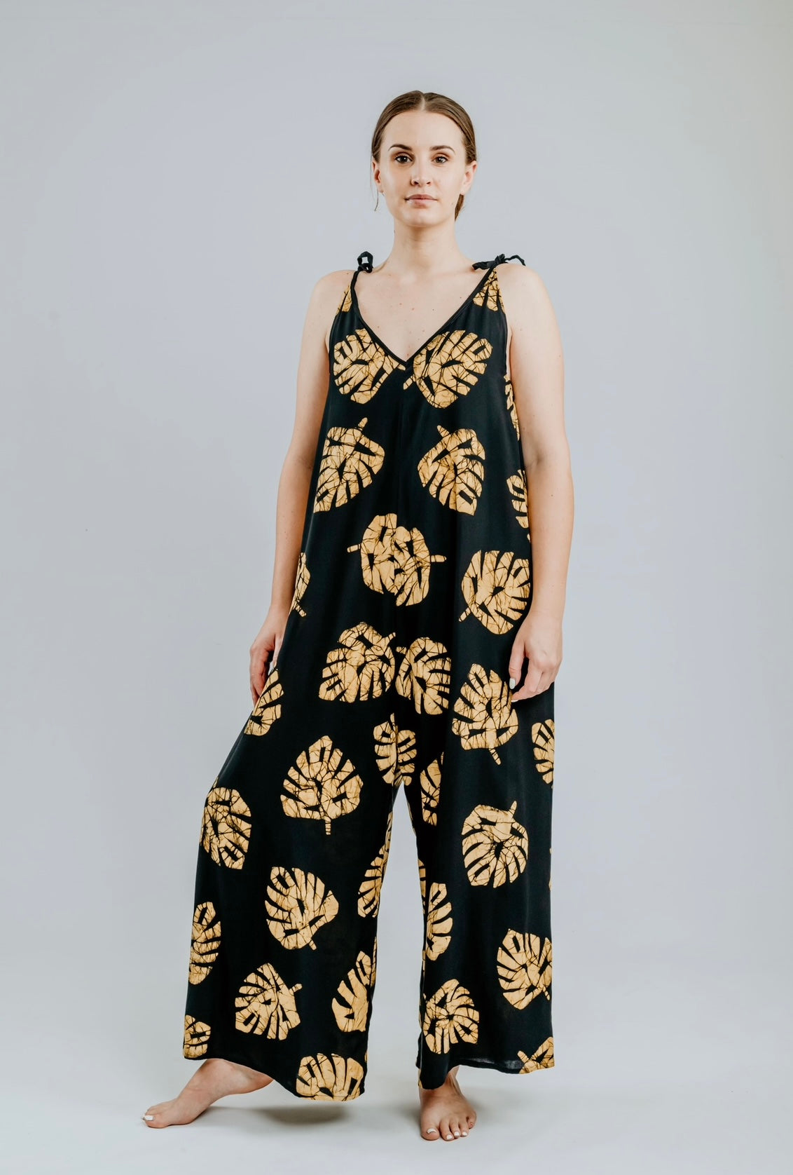 Jumpsuits | Black & Mustard